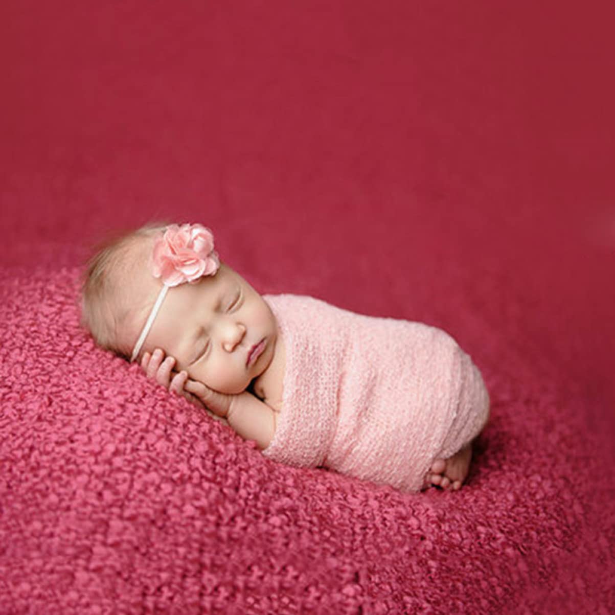 ifundom 6piezas De Envoltura para Recién Nacidos y Transpirable para Fotografía y Rosa Multifuncional y