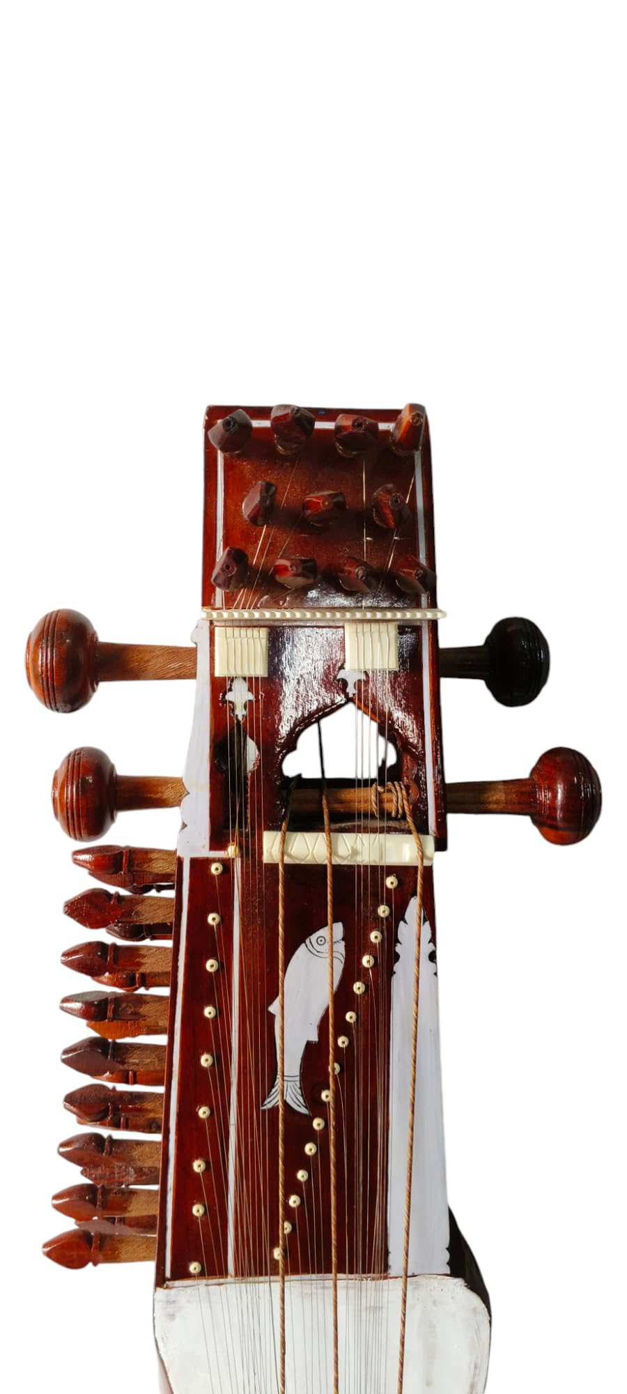 Musical Works Sarangi professional quality tun wood with original bow and,and heavy padded bag - Image 3 thumbnail