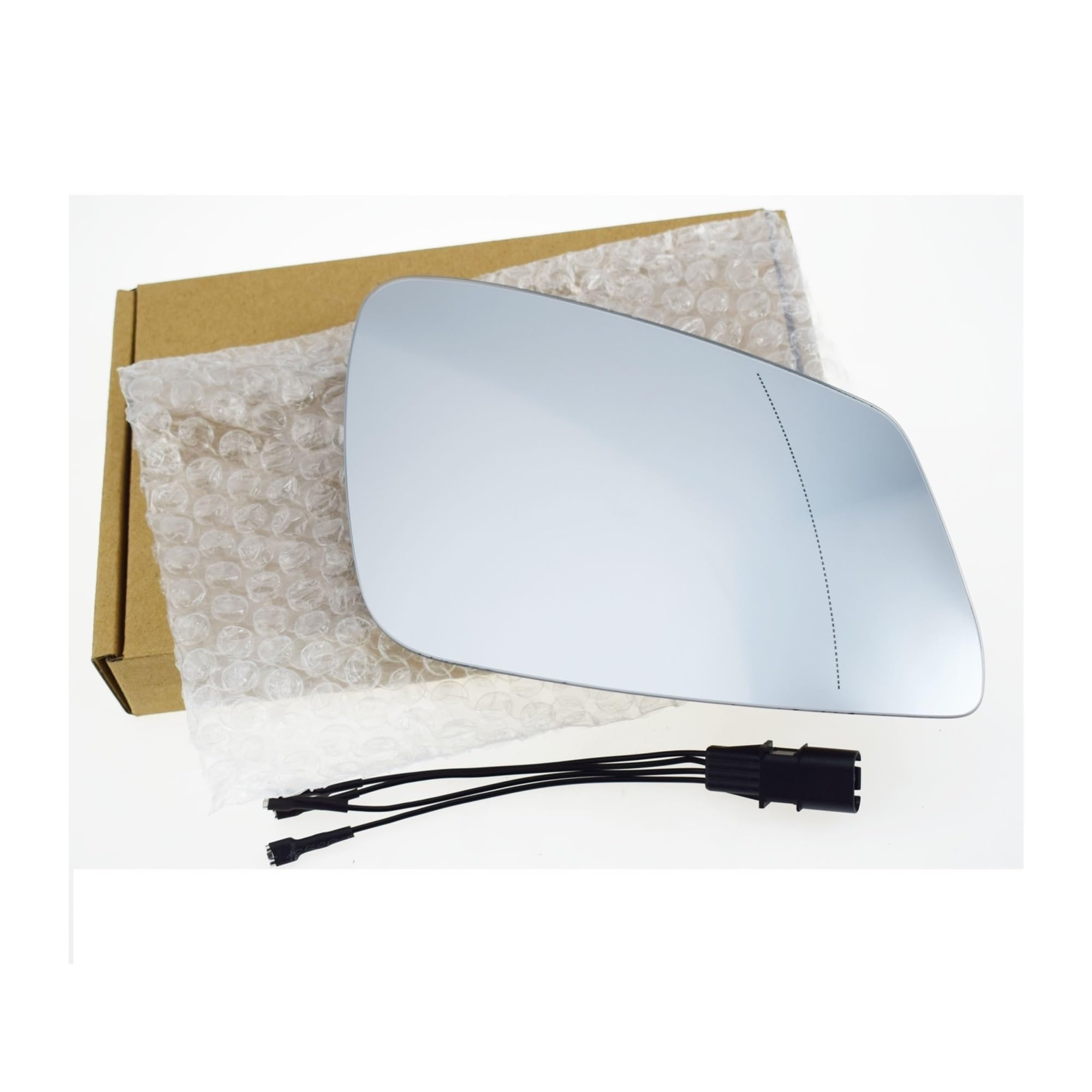 zamiennik do lusterka bocznego Pasuje do Bmw E60 E61 E63 E64 F01 F13 F18 szerokokątny podgrzewane szkło lusterka wstecznego lewy prawy 51167186587, 51167186588(2 Pcs Left Right)