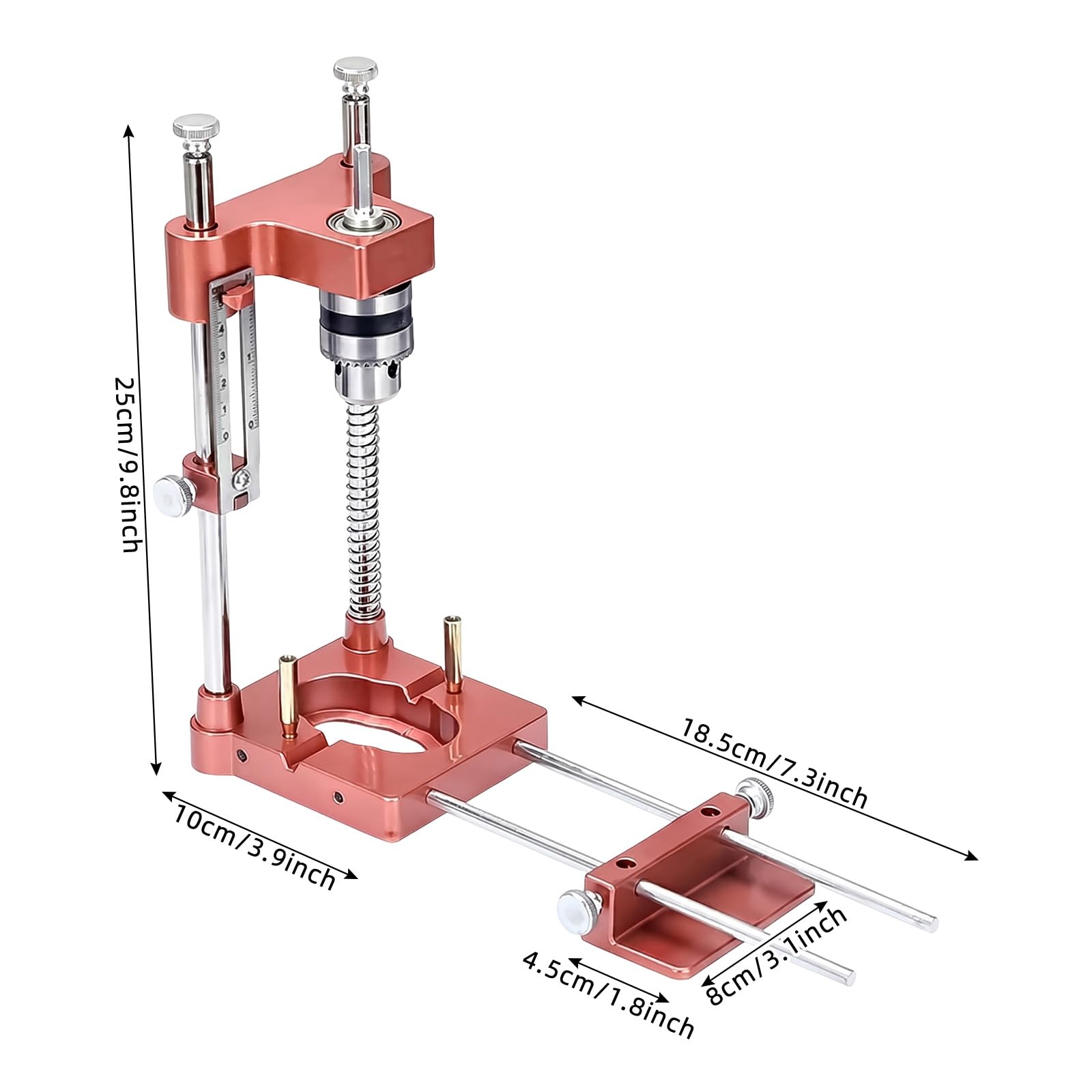 Support de perceuse mobile de 1,5 à 13 mm avec mandrin