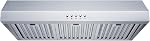 Blue Ocean 30 inch RH76 Series Stainless Steel Under Cabinet Mount Kitchen Range Hood (500 CFM with 6 Speed LED display)