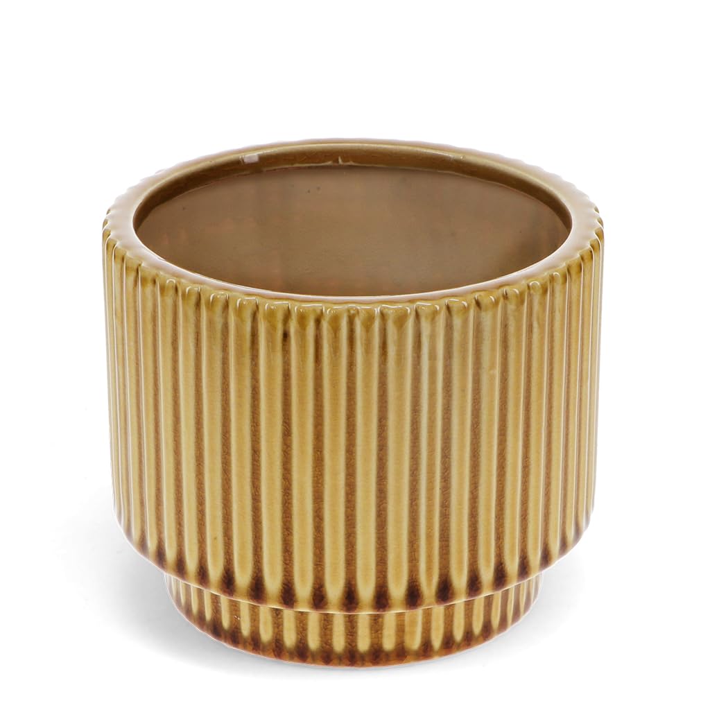 Rex London Mustard Ridged Planter