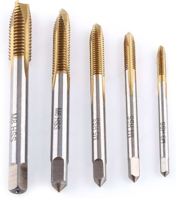 Maschio Per Filettatura M6 X 0.5 - Punta Trapano HSS DIN 374, Per Fori Passanti