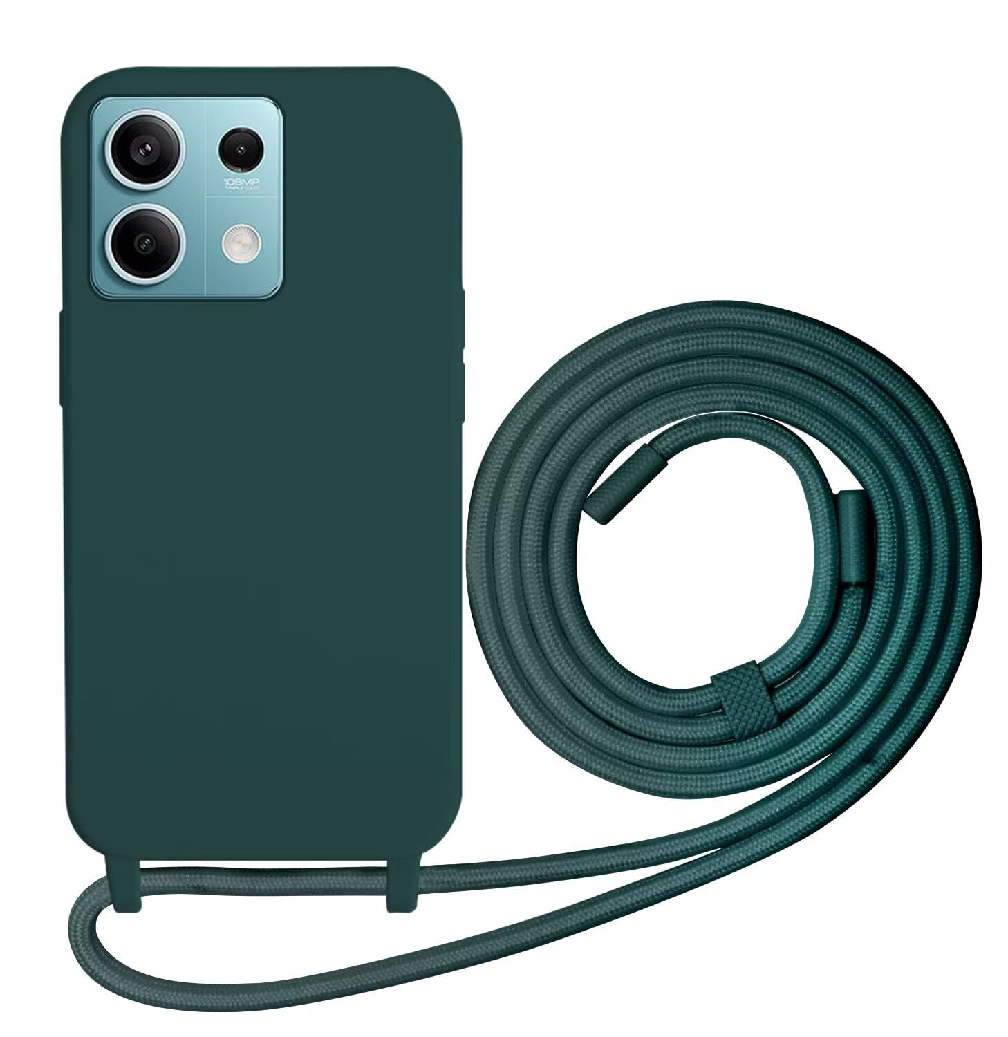 Custodia Girocollo Per Xiaomi Poco M6 Pro / Redmi Note 13 Pro 4G – TPU Trasparente Antiurto Con Cordoncino Regolabile