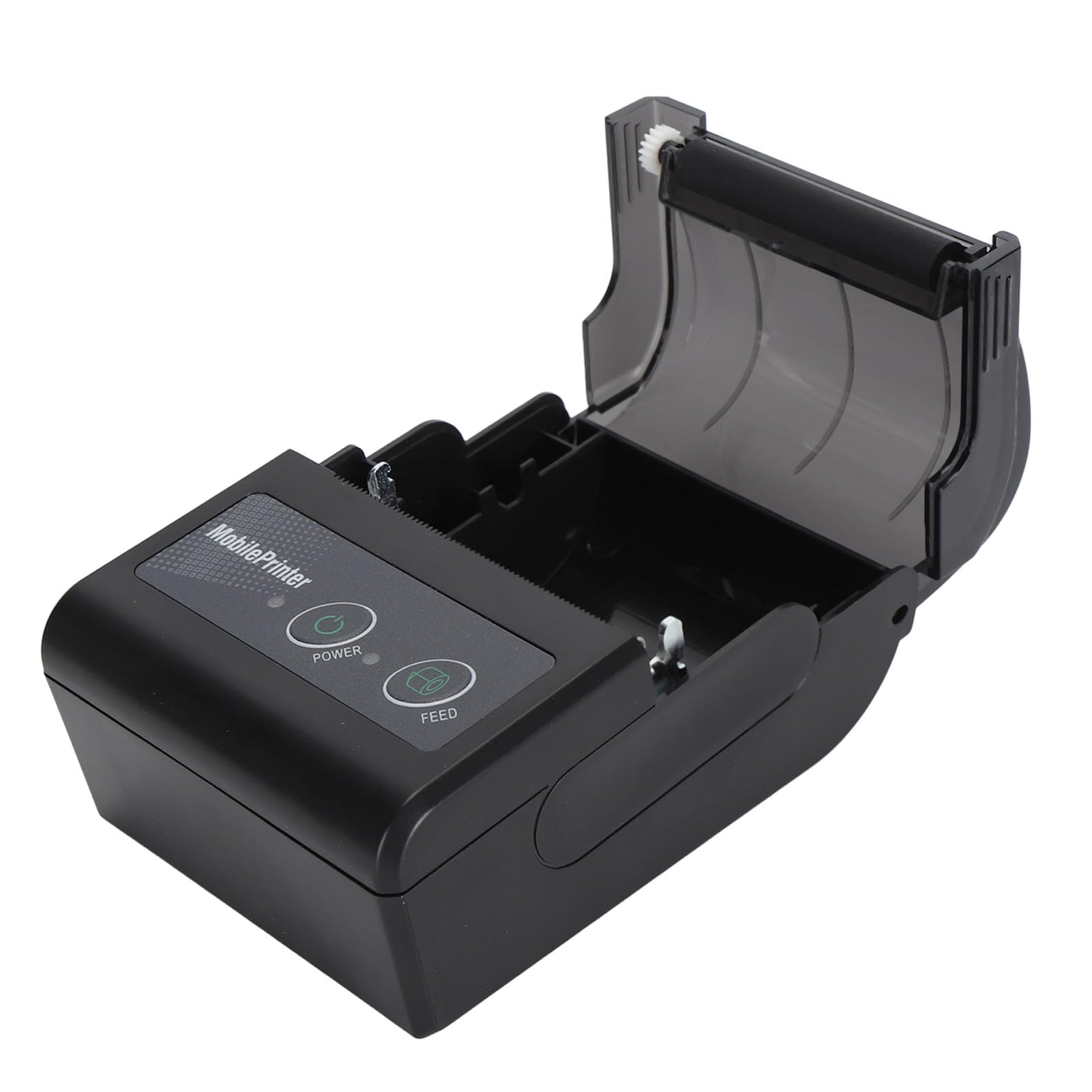 Bewinner Imprimante de Reçus Bluetooth, Imprimante Thermique Portable, Mini-imprimante de Tickets sans Fil avec Mise en Veille/réveil Automatique pour Les Ventes au Détail de Restaurants