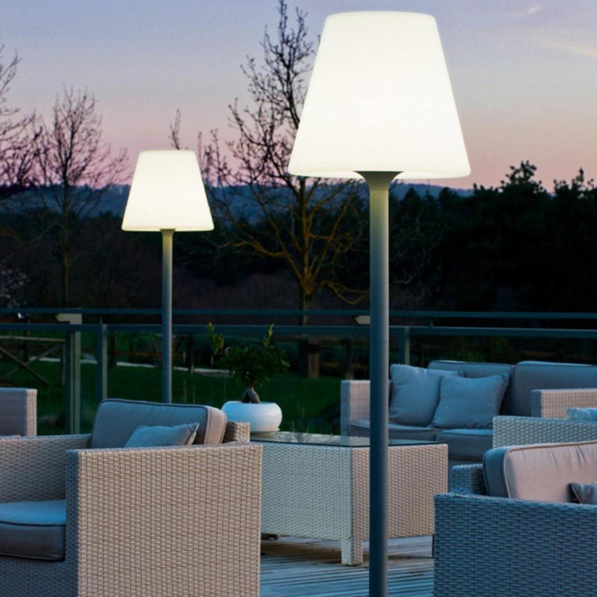 Lumisky 303235 - Lampada, 23 W, attacco E27, 220 V, colore: Bianco, Metallo, bianco, E27 23W 220V
