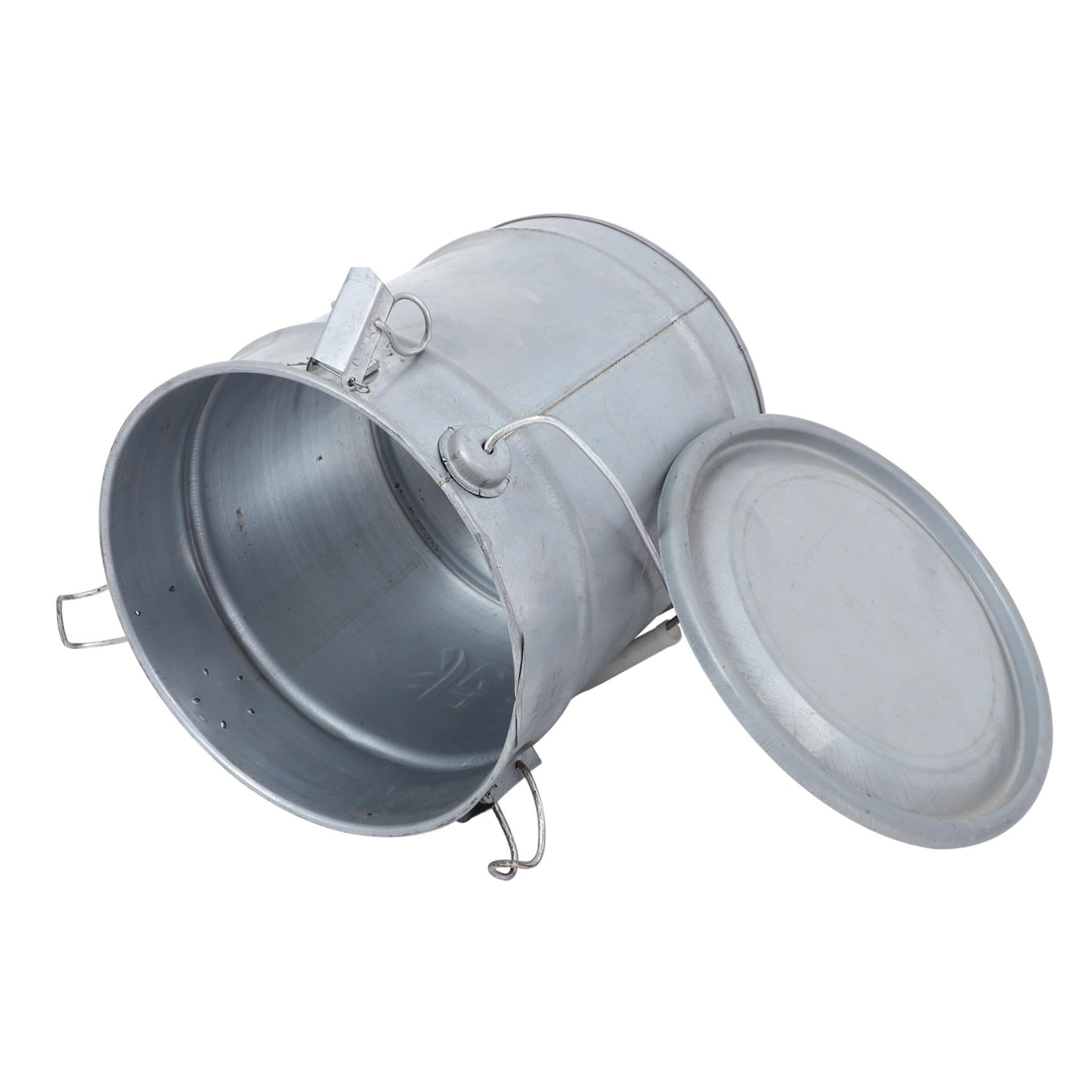STOBAZA Metal Soil Sample Holder Round Storage Bucket Lid for Lab Soil Collections