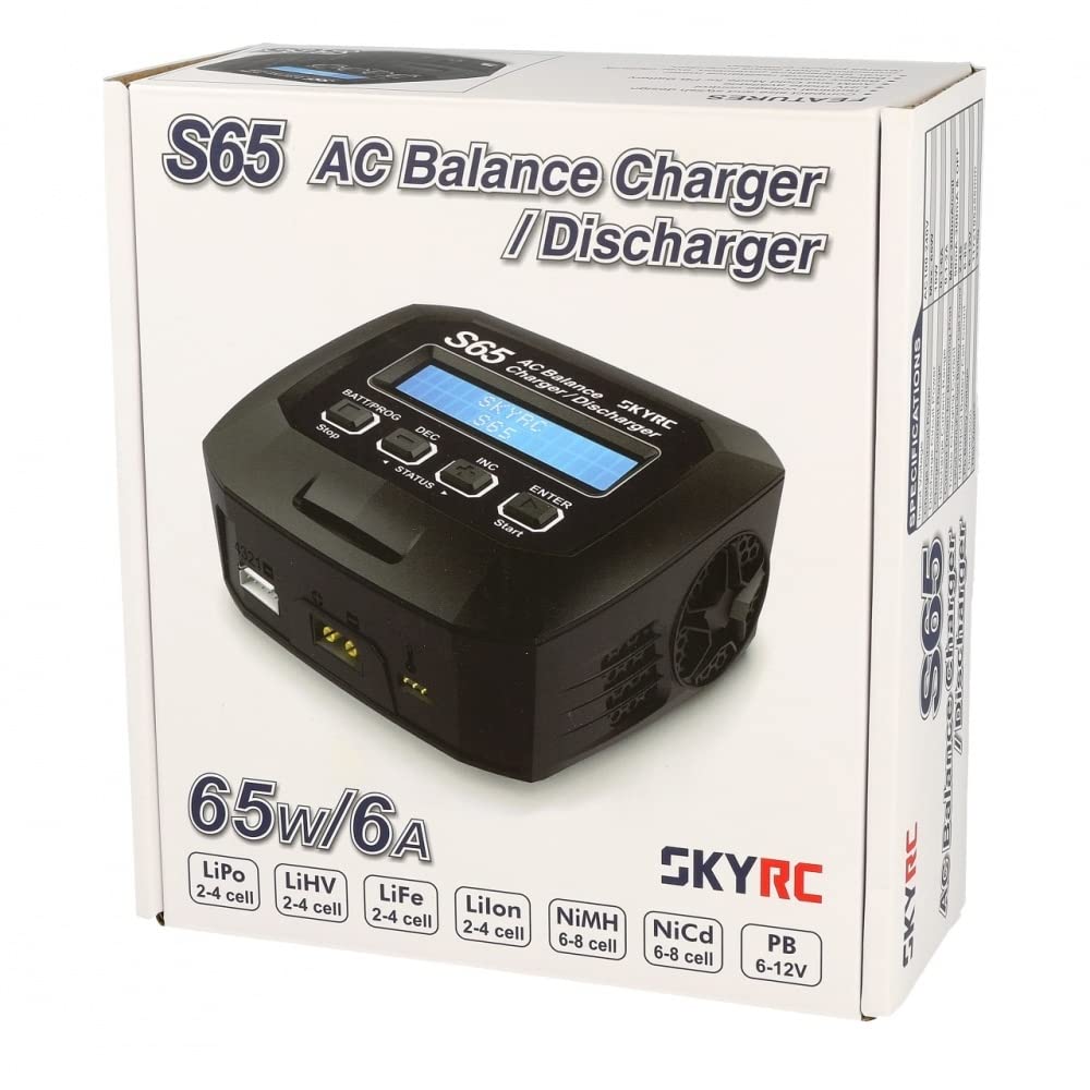 SkyRc Charger S65 AC 2-4S 6A - 65W