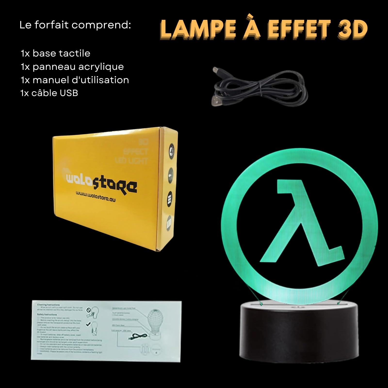 Lampada LED Videogioco Nuka Cola Cambia Colore USB Luce notturna e