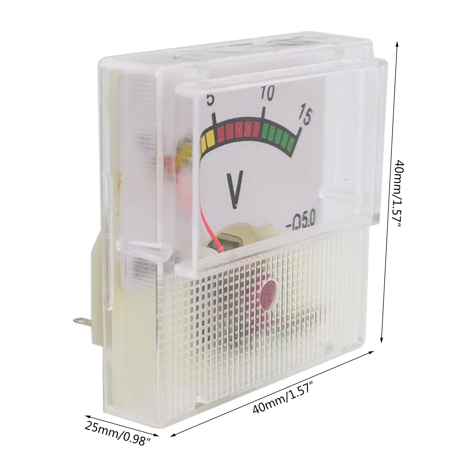 DC0-15V Analogico Pannello Volt Meter Voltmetro Misuratore Meccanico Meter Elettrico Per Inverter