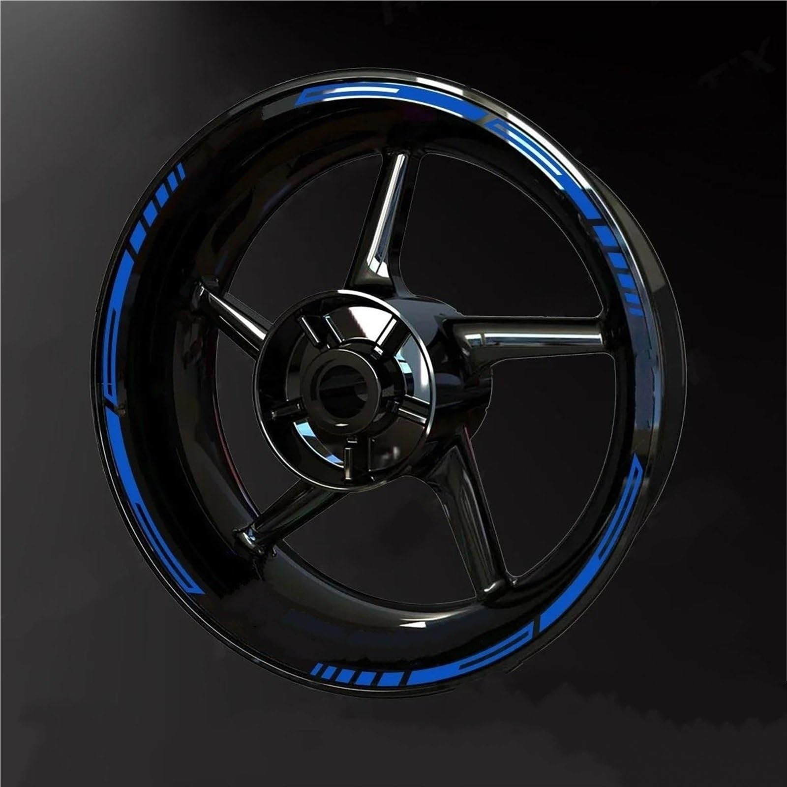 Wheel Stickers Motorcycle Wheel Reflective Decal for for Fazer 17inch Stripe Tape Sticker Rim Stickers Hub Decals Rim Reflective Decal