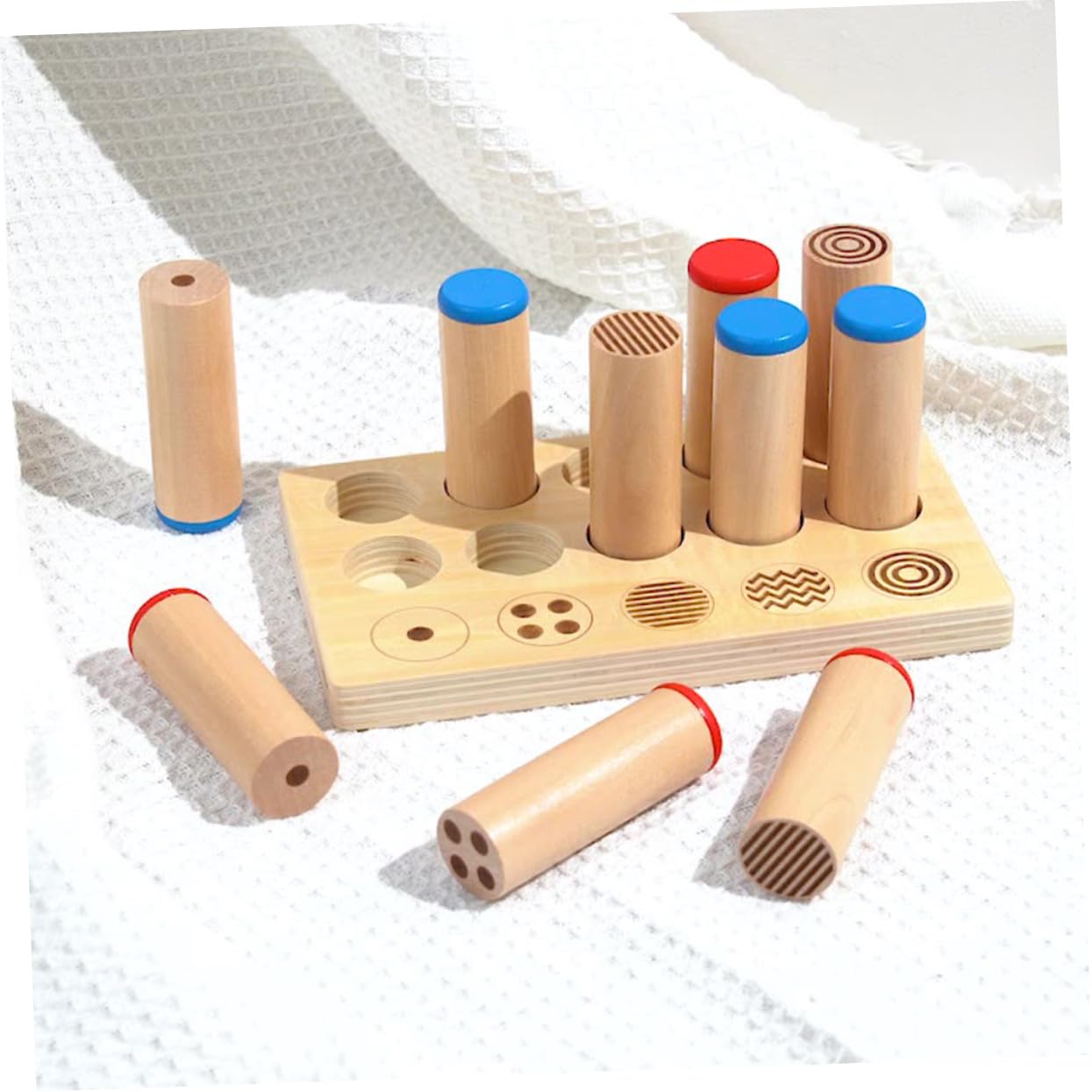SUPVOX Cilindros de Sonido Educativos de Madera 1 Juego para Niños