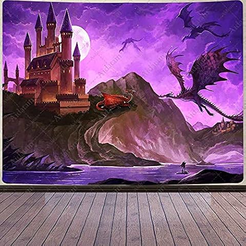 Aidatain Large Dragon Tapestry Wall Hanging Cover