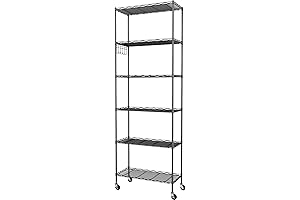 Free Standing Homdox 6-Tier Storage Shelf: Your Ultimate Organizational Buddy