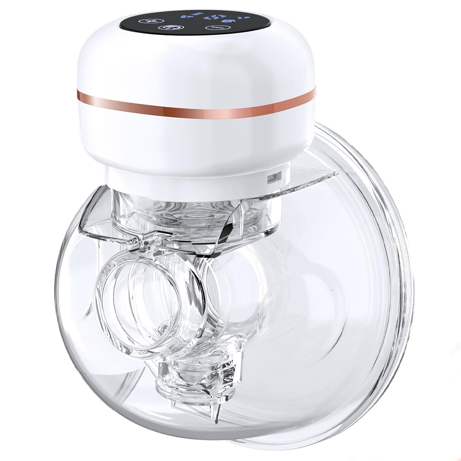 EnyeeBreast Pump, Wearable Breast Pump, Hands Free Breast Pump, Electric Breast Pump with 3 Mode & 9 Levels, Wireless Breast Pump Rechargeable, LCD Display, 25mm Flange (1 PACK)