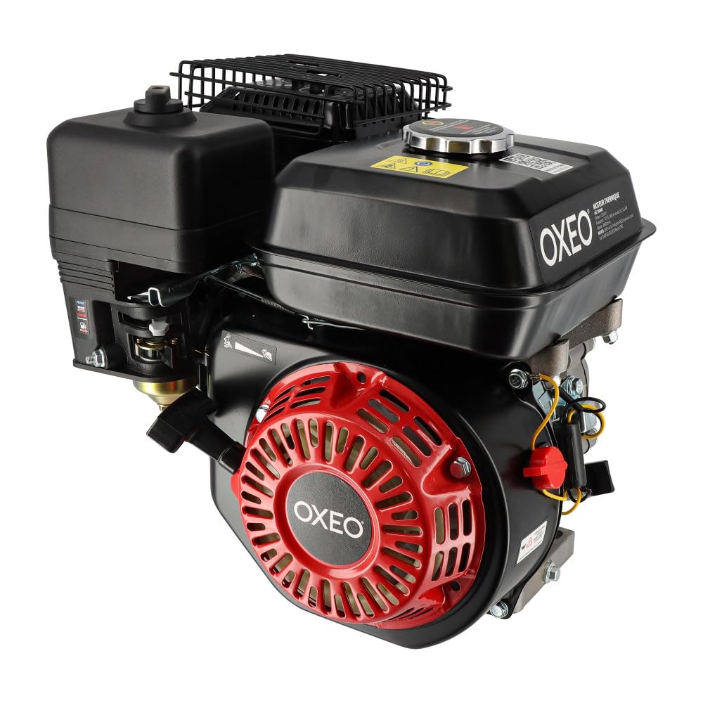 Moteur thermique 4 temps 7CV - 210cm³ - Moteur OHV monocylindre arbre 19.05mm - 3600 tr/min - Alerte huile - Refroidissement air