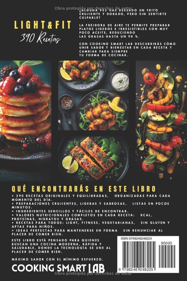 Miniatura 2 de 390 Recetas para Freidora de Aire Light & Fit Platos crujientes con muy poco aceite, recetas saludables y rápidas para una cocina ligera, moderna y
