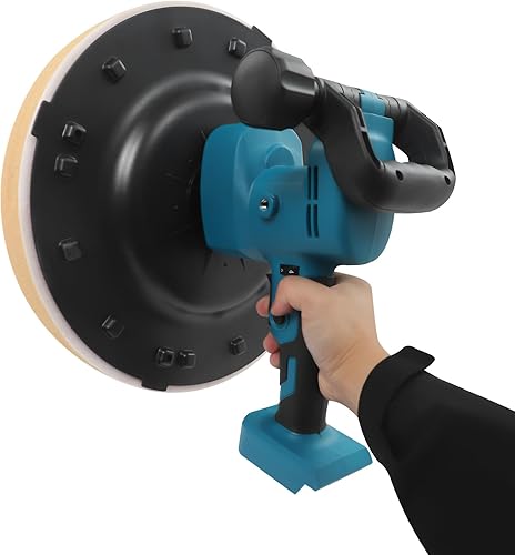 Máquina alisadora de pared inalámbrica de 18 V, lijadora eléctrica de 6 velocidades con múltiples almohadillas, compatible con baterías Makita, para