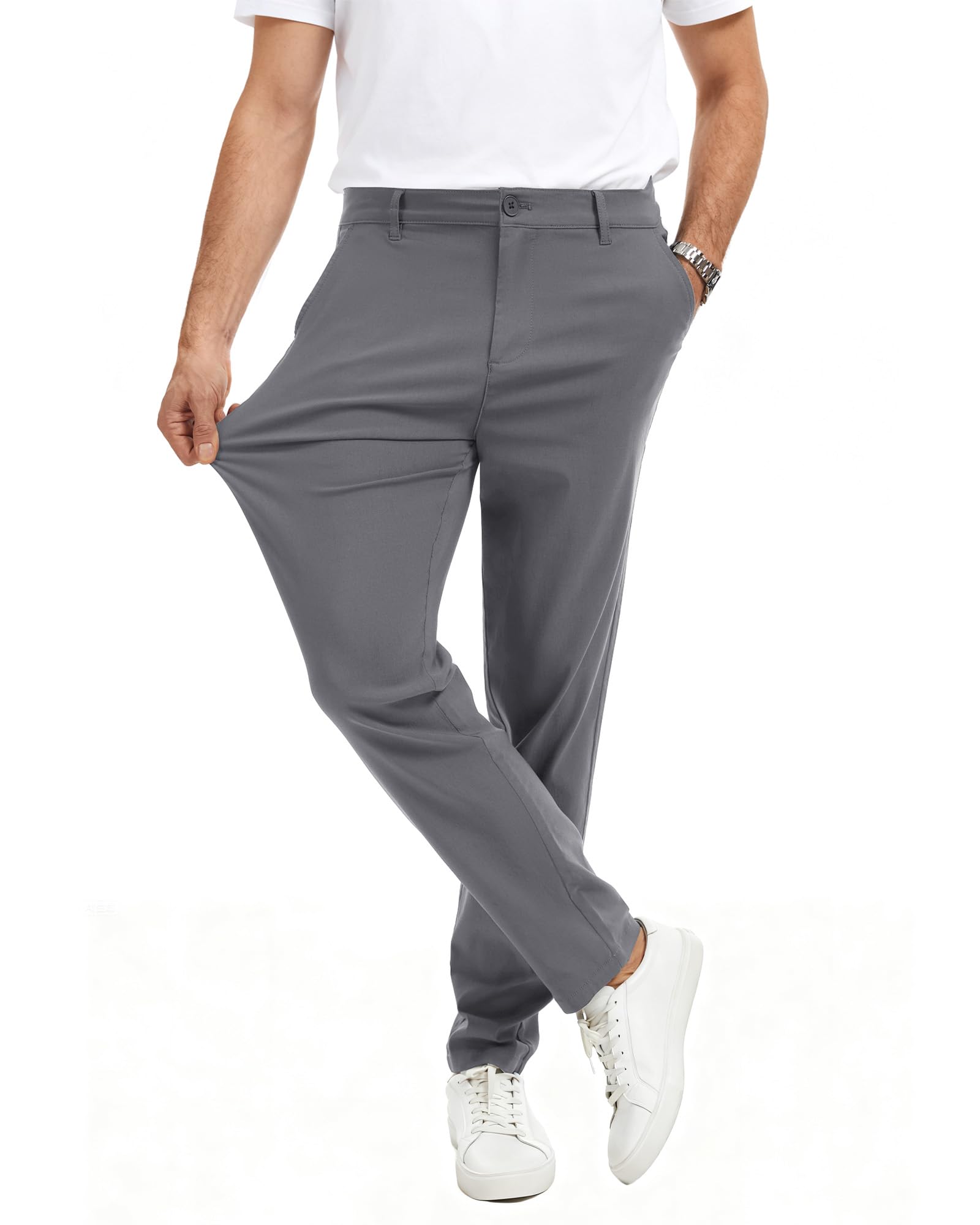 YYIDATON Herren Chinohose Stilvolle Slim Fit Super Stretch Hosen Angenehme Stoffhose Business & Freizeit Hose für Männer