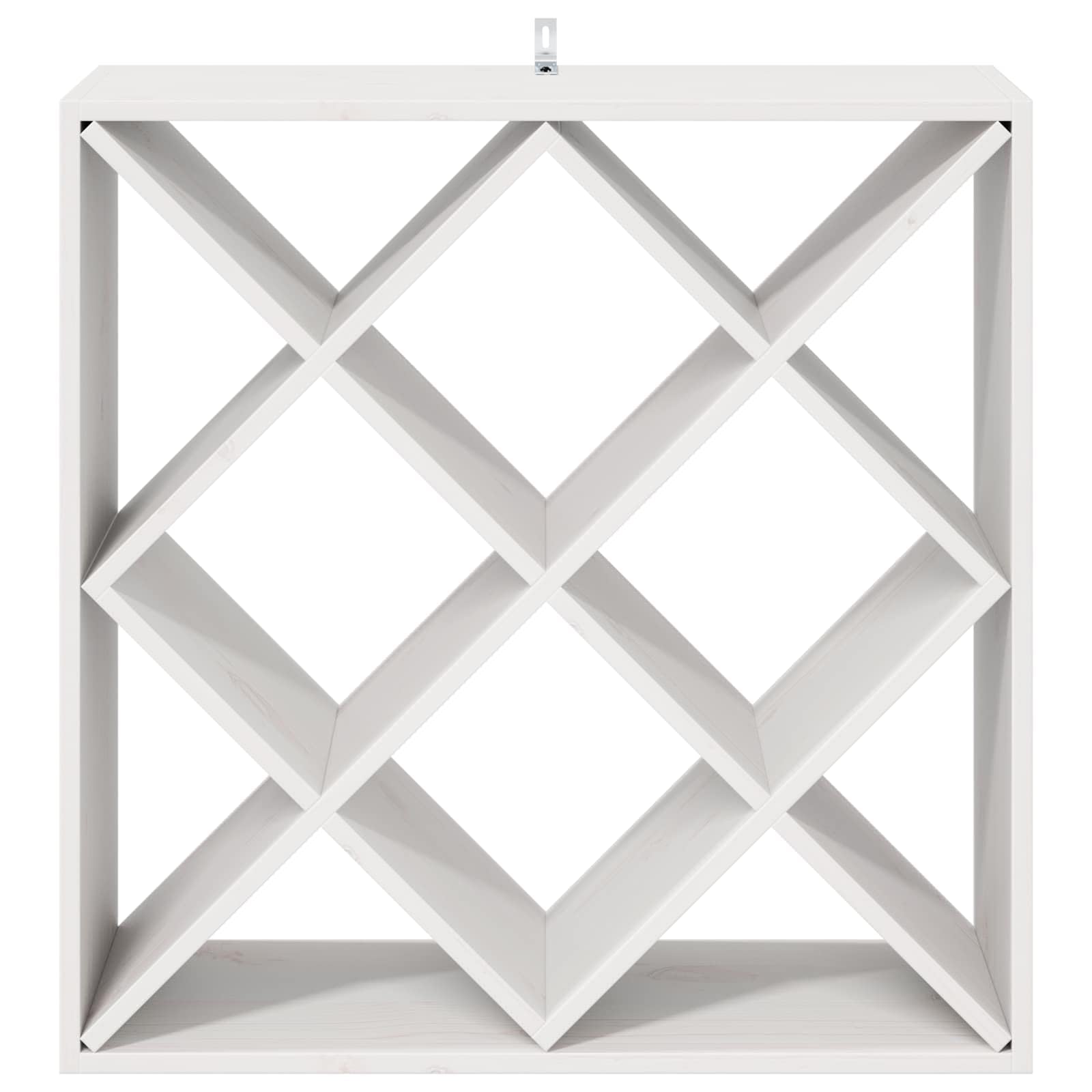 Botellero de madera de pino maciza, juego de 2 unidades, color blanco, 62 x 25 x 62 cm, para botellas de vino, interior, con espacio de almacenamiento para sala de estar y cocina