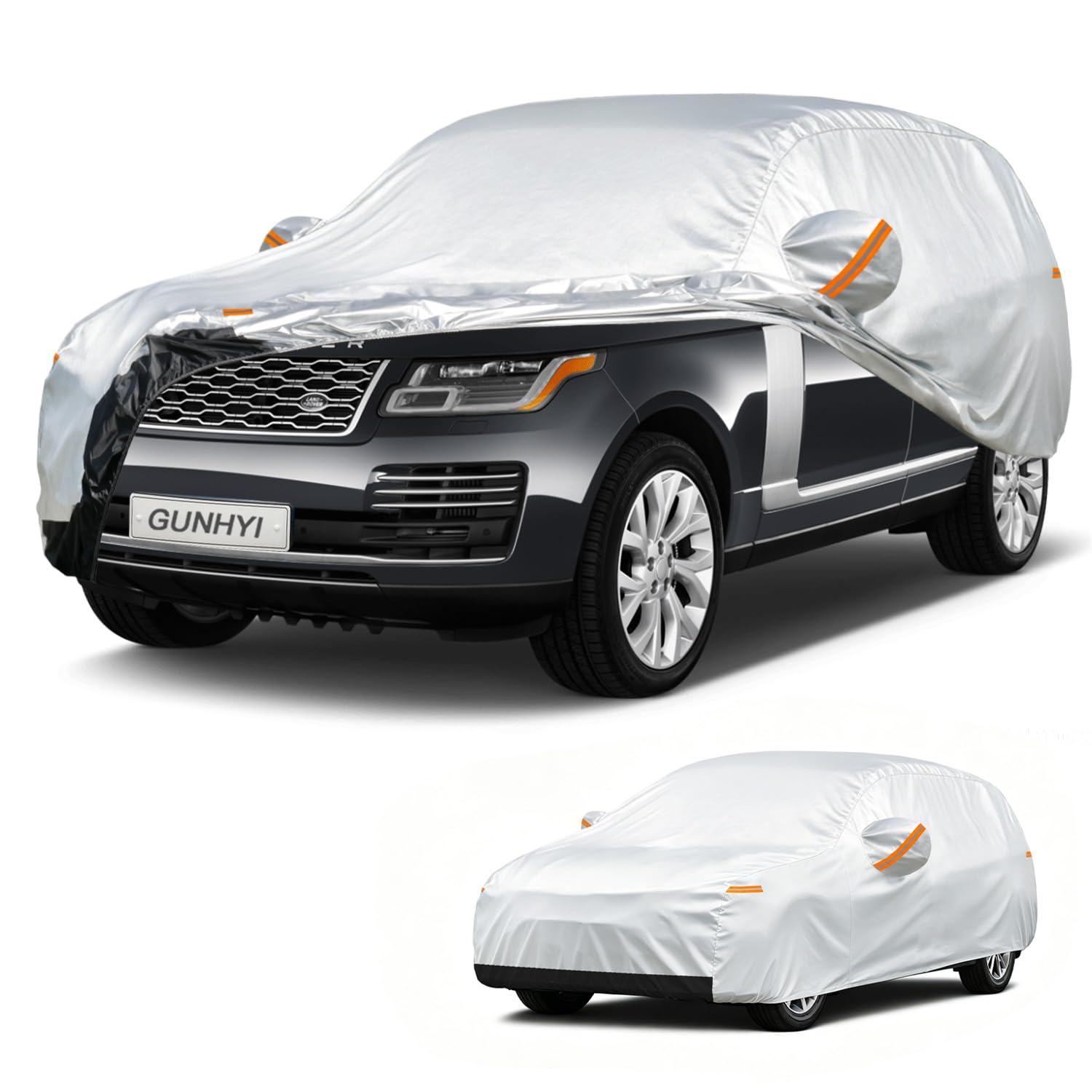 GUNHYI Waterproof SUV Car Cover for Land Rover Range Rover (2001-2026) | All-Weather outdoor sun/rain/dust/snow protection, durable breathable Oxford fabric, soft paint-safe, cover for Automobiles.