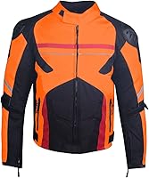 Vista 4 de Jackets 4 Bikes AirTrek - Chaqueta para hombre de motociclista, de malla, naranja, XXL