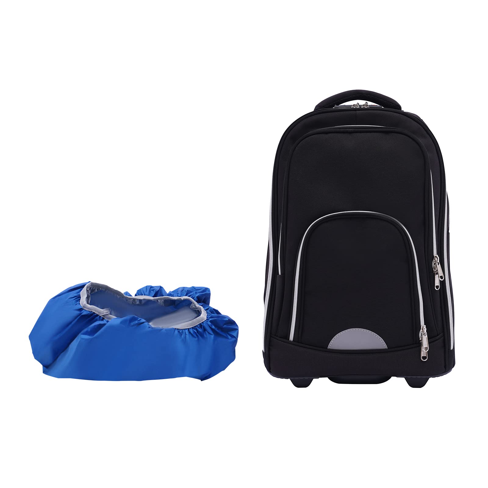 Trolley Mochila, Mochila de Viaje con Ruedas 45L Maleta Mochila Mochila Escolar Equipaje de Mano Bolsa para Laptop Maletín, para Viajes Cortos, Viajes de Negocios, Escuela, etc, 33 * 25