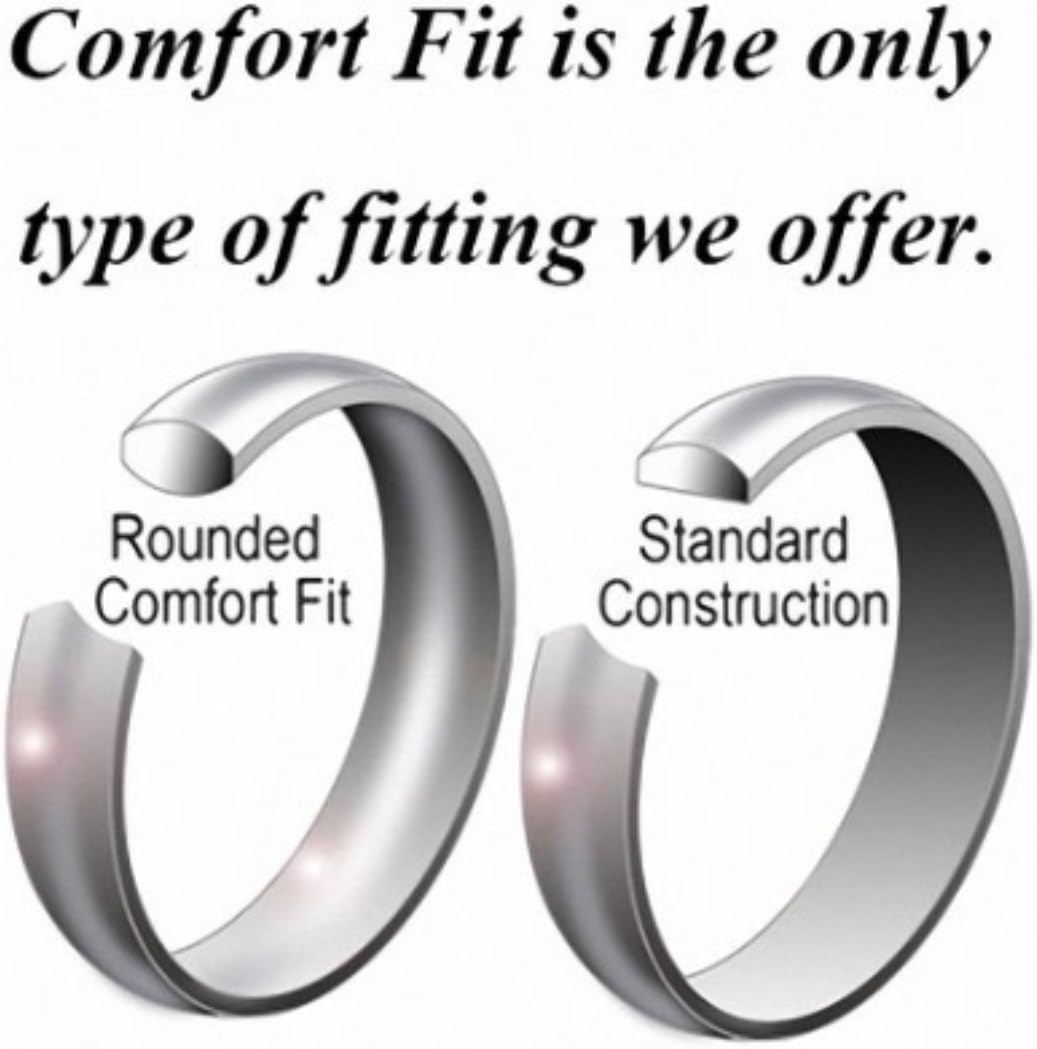 King Will Mens 8mm Rose Gold Groove/Gold Loop/Black Cross Groove Tungsten Carbide Wedding Ring Line Flat Pipe Cut Brushed Polished Comfort Fit 7-14