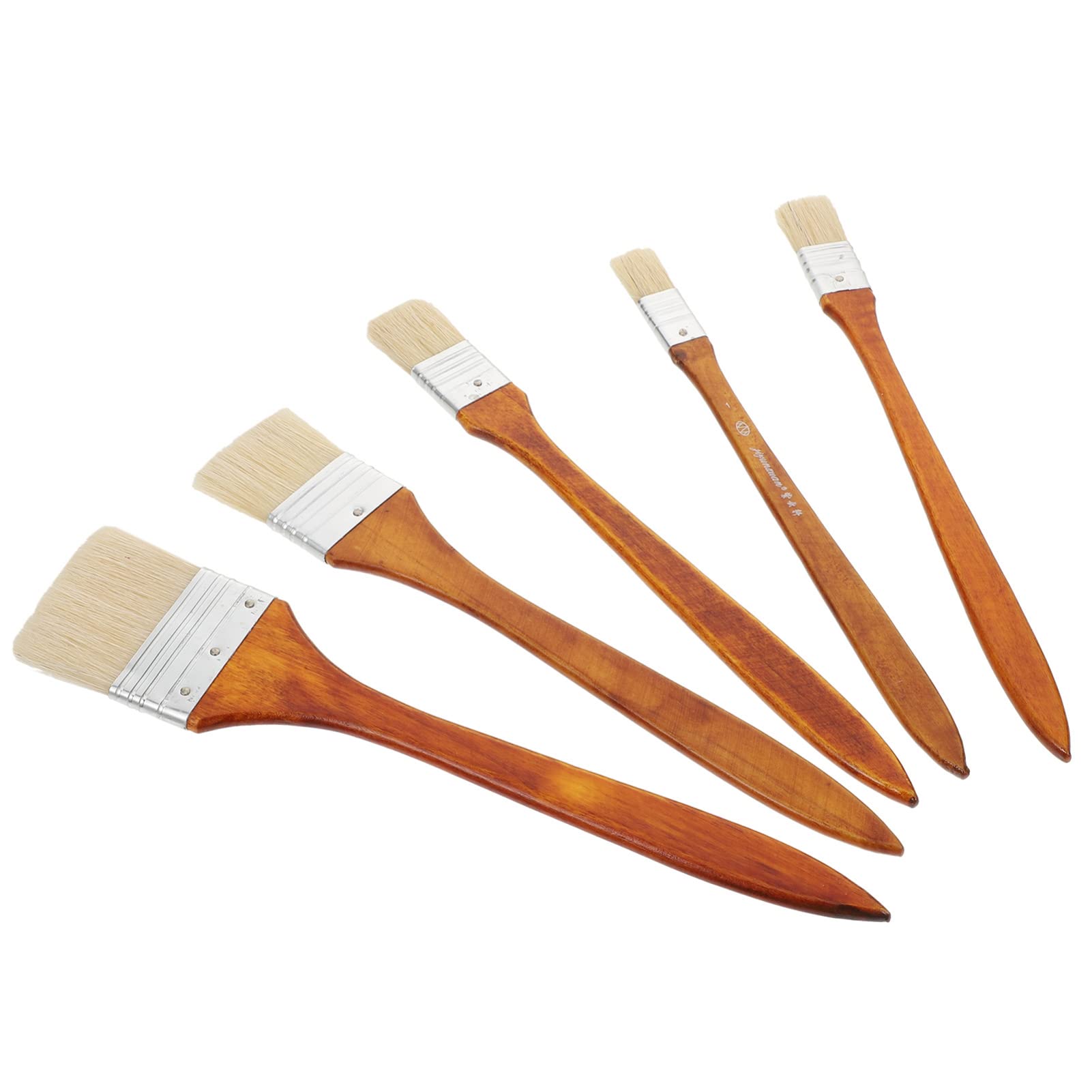 Ciieeo 15stücke Teiliges Ölmalerei Pinsel Mit Holzgriff Flachpinsel Für Kreative Maltechniken Für Ölmalerei Zeichnungen Und Schablonenmalerei Leicht Und Tragbar Angenehmes
