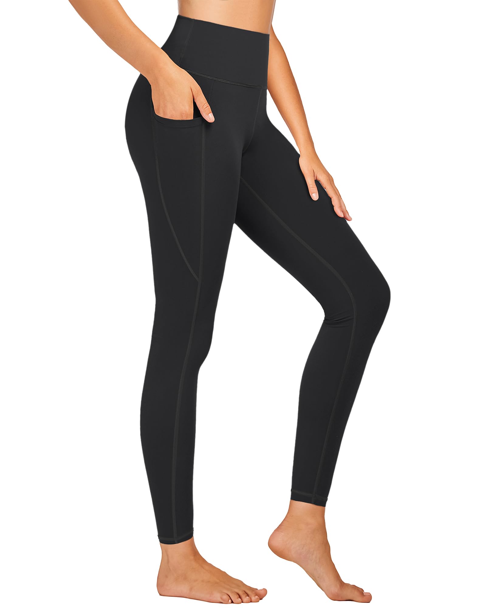 StelleHigh Waisted Yoga Leggings with Pockets, Buttery Soft Workout Yoga Pants for Women Tummy Control Running GymOEKO-TEX STANDARD 100