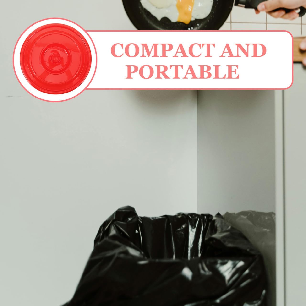 DECHOUS Plastic Round Bucket Lid Replacement 14.57 Inch Garbage Bin Cover for Trash Cans Water Buckets Outdoor Indoor Use