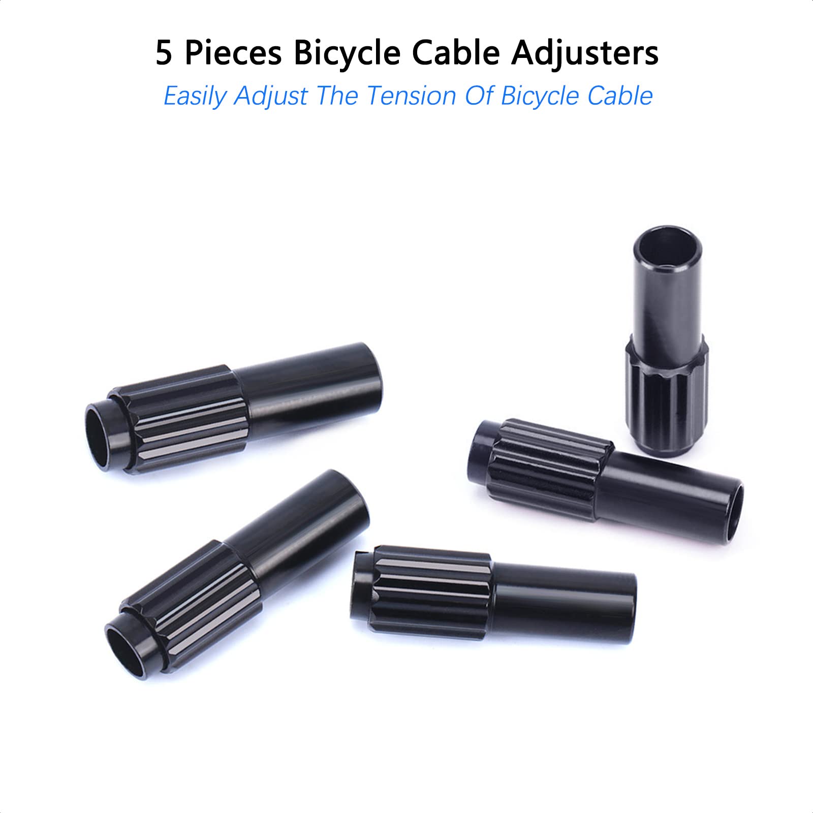 HARFINGTON Bike Cable Adjusters - 5pcs Aluminum Alloy Inline Brake