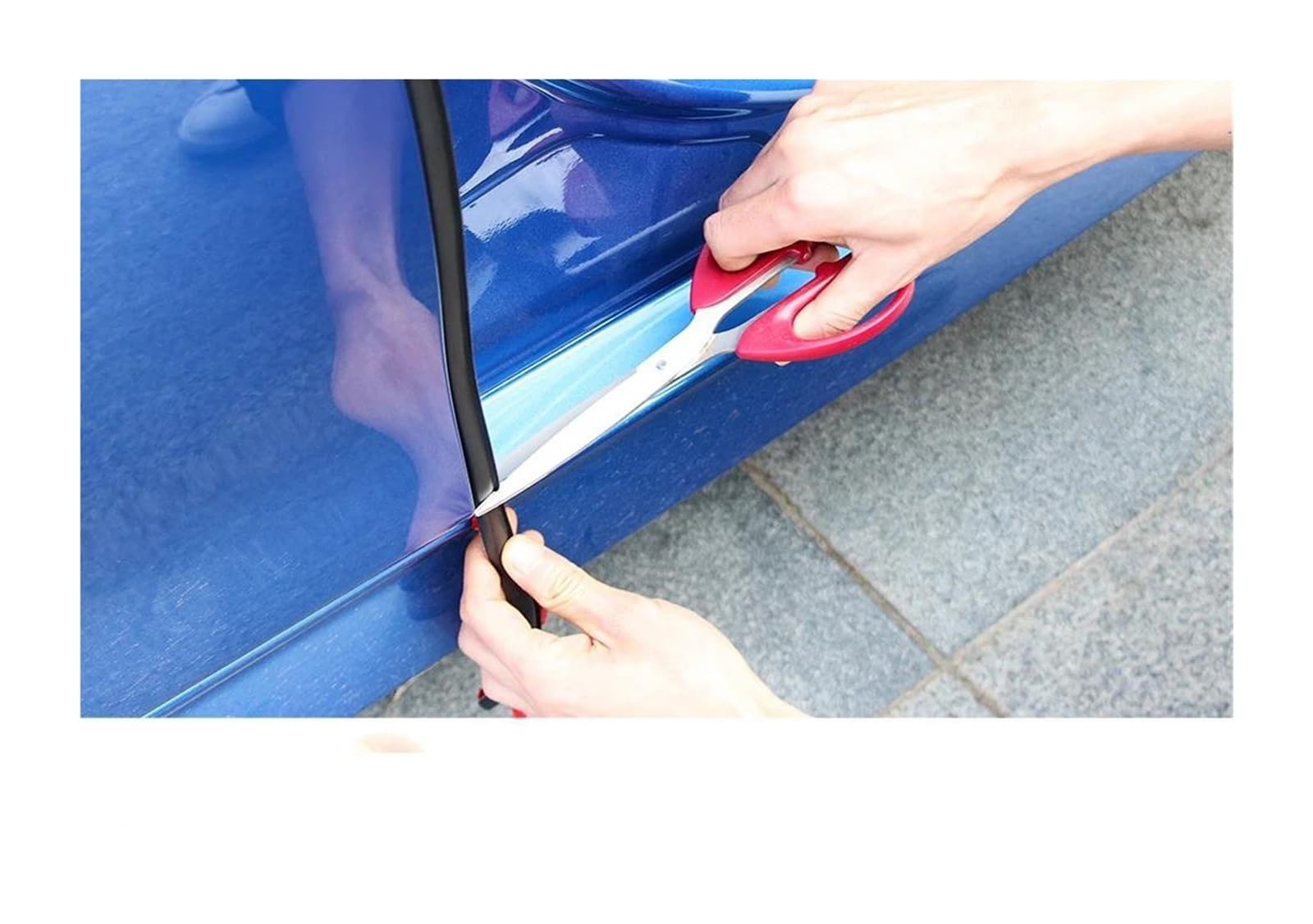 Junta Goma Junta de goma protectora del pilar B la puerta coche para Samsung QM6 QM3 Borde Anti