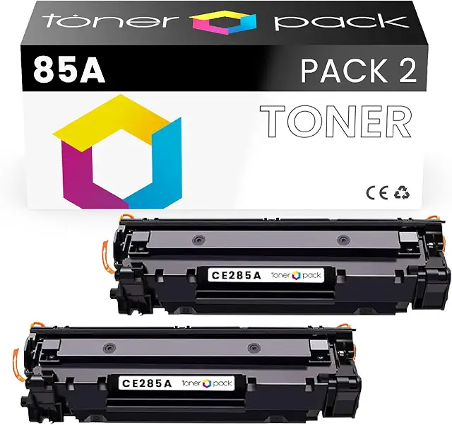 Cartucho de Tóner Compatible CE285A 85A para HP LaserJet (2 Unidades)