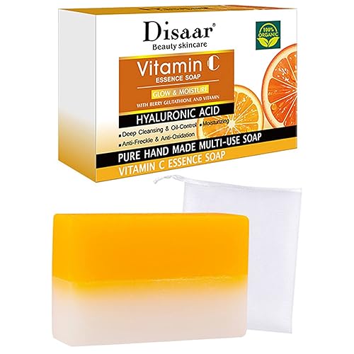 Vitamina C Esencia Jabón Hidratante Ácido Hialurónico Limpieza Profunda Aceite Control Antipecas 3.53 oz/3.5fl.oz