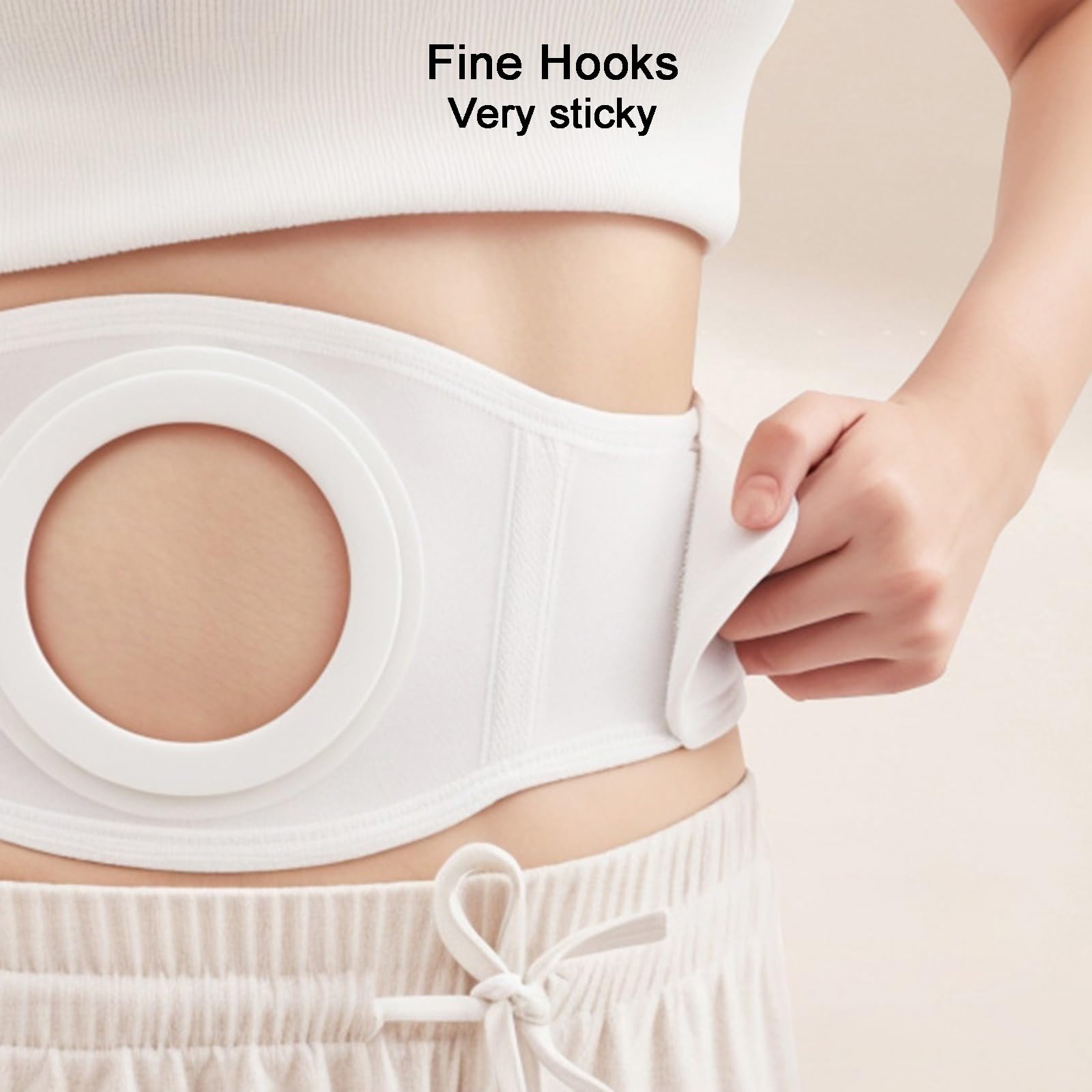 Fascia Addominale Post Operatoria, Fascia Elastica Lombare, Cintura Stoma, Fibbia Regolabile, Forma Aerodinamica, per Stomia, Colostomia, Ileostomia(M)