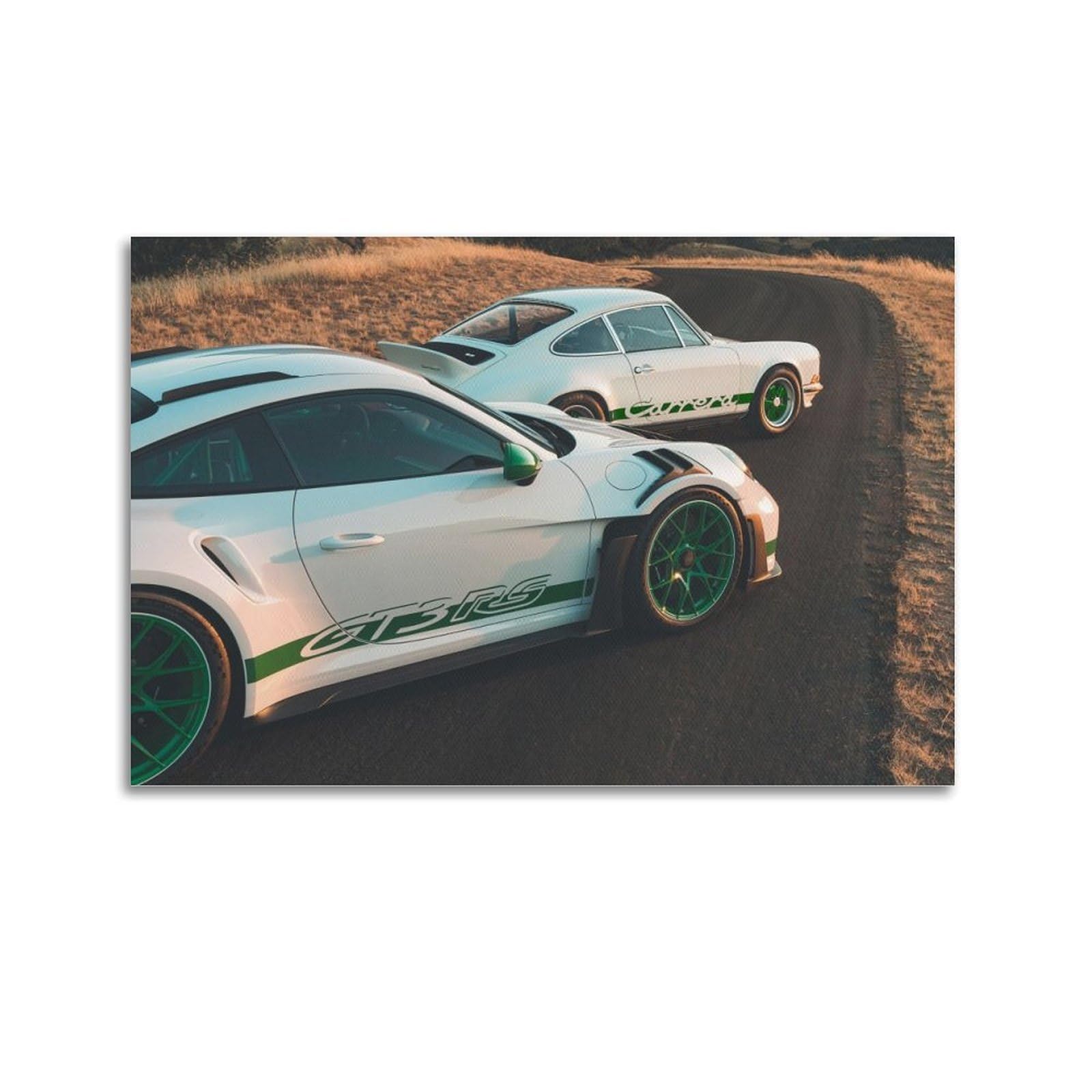 OKAHYS Supercars Carrera RS 2.7 911 GT3 RS Poster Modern Decorative Canvas Prints - Ideal Wall Art for Family, Man Cave, Game Room, Boys & Girls Bedroom 16x24inch(40x60cm)