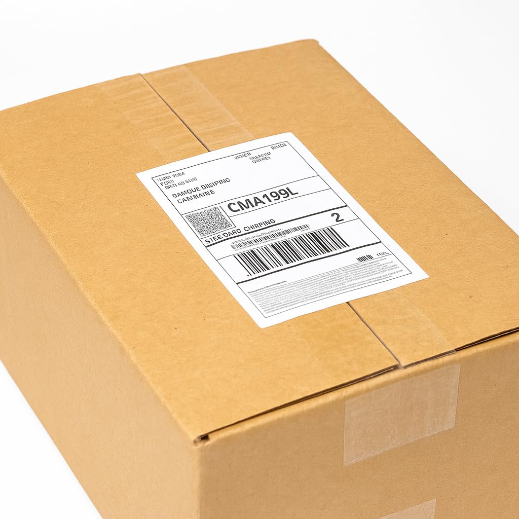 Lot de 1500 étiquettes d'expédition thermiques directes de 10,2 x 15,2 cm, avec 500 étiquettes d'expédition perforées par rouleau, compatibles avec Ebay, Amazon, UPS et autres entreprises de