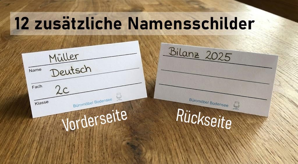 Brunnen stabile Plastik Schnellhefter FACT!pp 12er Set für Format A4, | Inklusive 12 zusätzliche Namensschilder