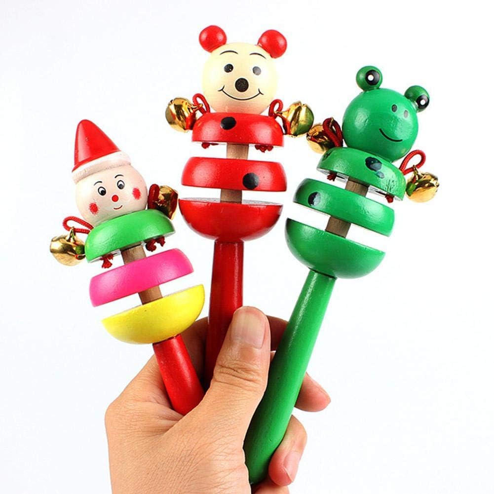 Handheld Wooden Cartoon Animal Rattle Bell Musical Kids Toy Gift Baby Non-Toxic Safe(Multicolor) Pack of 2 (B0CW9Y7MNT) Amazon Price History, Amazon Price Tracker