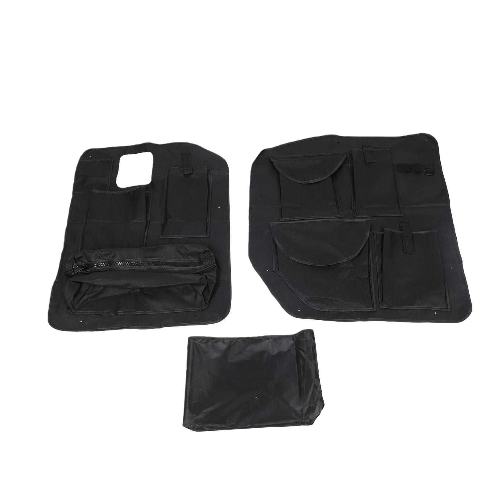 Yctze Pannelli Portaoggetti Portellone Posteriore, Borsa Organizer per Portellone in Tessuto Oxford 600D 2 Pezzi con Tasche con Cerniera e Cinghie, per Furgoni 2018 2026 VS30