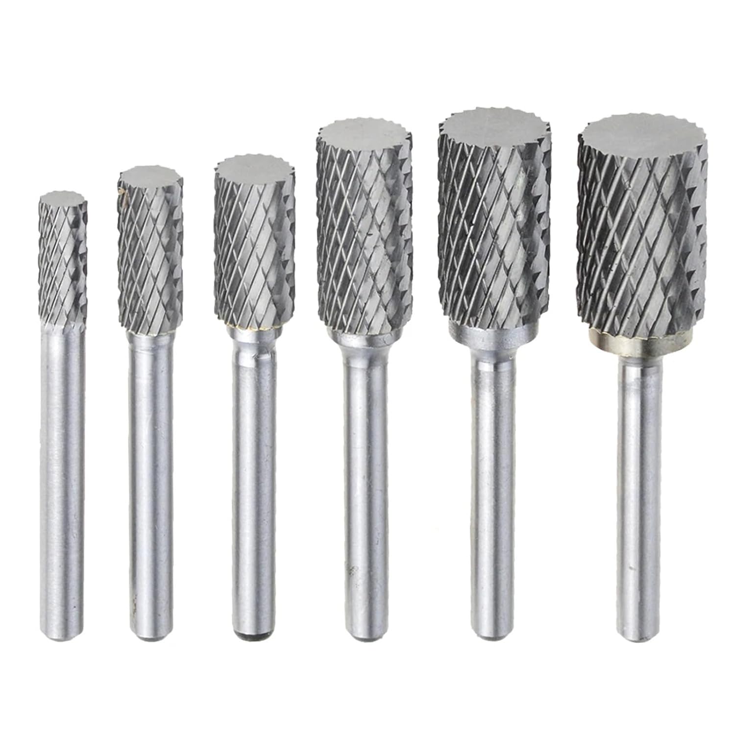 Type A Hard Alloy Rotary File Double Groove Tungsten Steel Grinding Head 6mm 1Pcs(A0616M06)