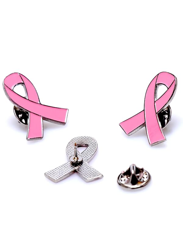 Official Hope Pink Ribbon Pins Breast Cancer Awareness Brooch Lapel Pin Buttons (850) by Mayam - Used condition - Image 6