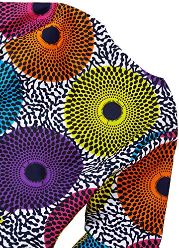 Image of SHENBOLEN Women African Print Jacket Dashiki Traditional Top Dress