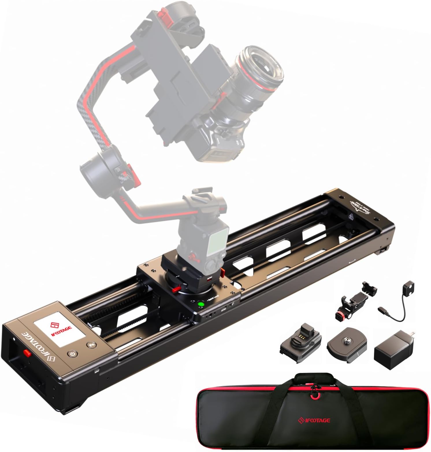 Shark Slider Nano II 660 Motorized Camera Slider - 26" Multi-Axis Pan Slider for DJI RS 2/RS3 Pro/RS 4/RS 4 Pro Gimbals, 15.4lbs Payload, 360° Panoramic, 6 Modes, Phone/Camera Compatible​