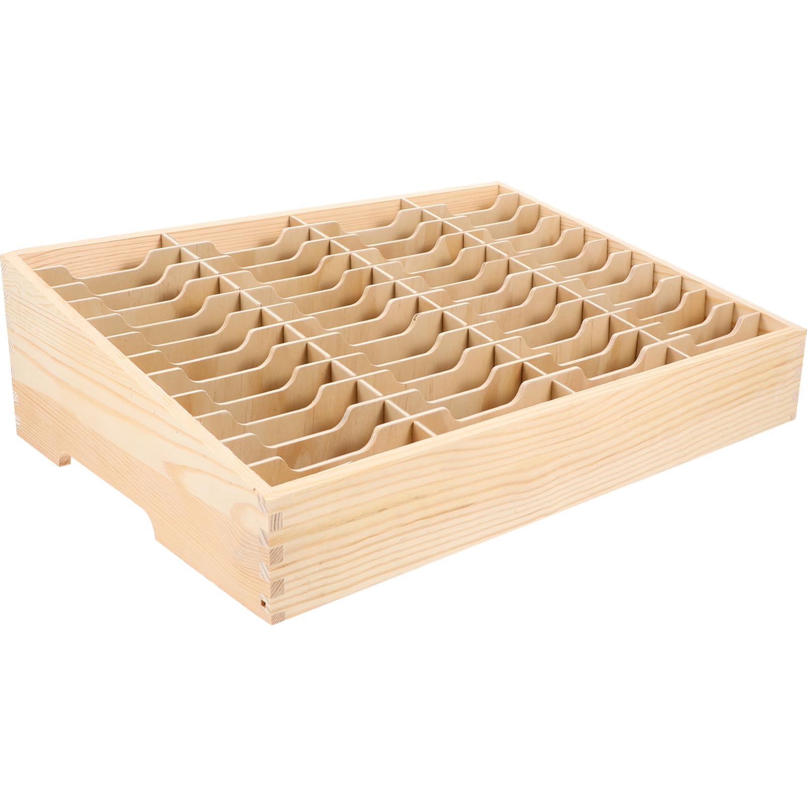 NUOBESTY Soporte de Madera Multifuncional Protección y Orden para Teléfono Móvil Caja Organizadora Múltiples Compartimentos para Escritorio en Aula o Habitación