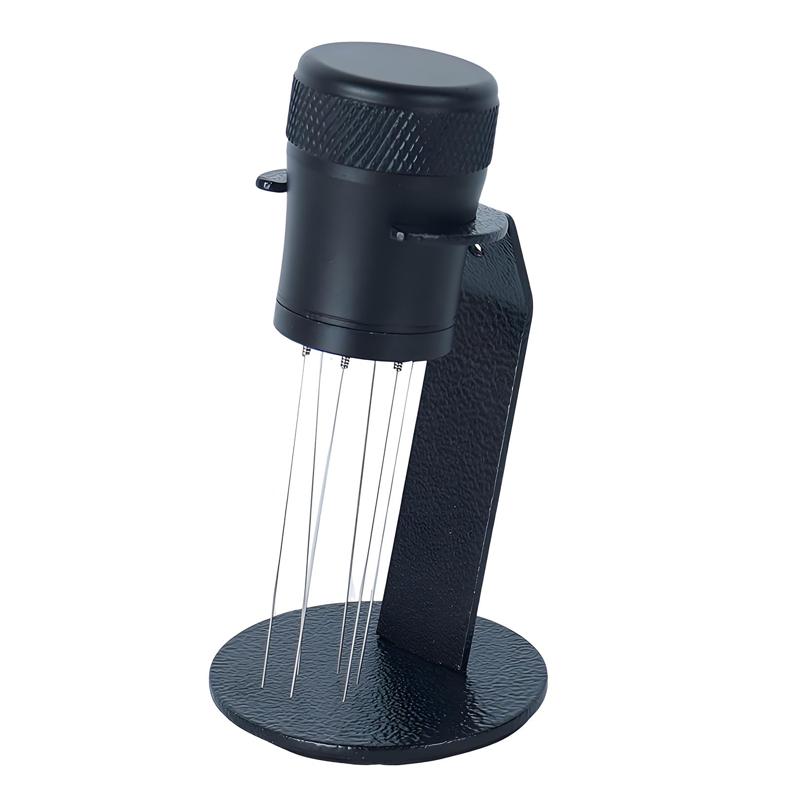 Aqvjd Espresso Adjustable Espresso Stirrer Needle Distributor Tool with 6 Needle Stand Coffee Distributor Stirrer Coffee Powder Disperser