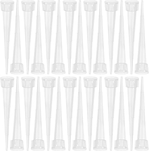 EXCEART 100 tubos de agua de flores, pequeños tubos de agua florales de plástico, palillos florales, viales florales de plástico transparente para