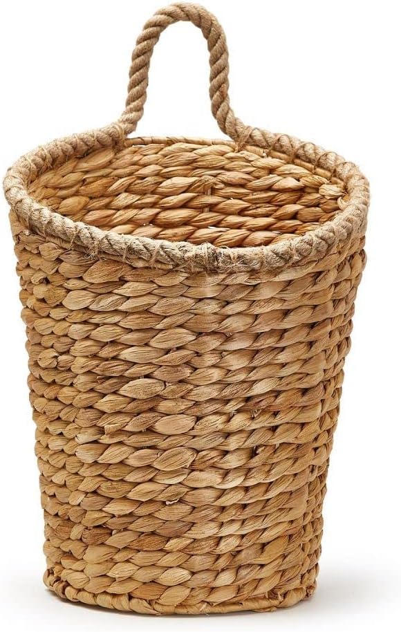 Two's Company Rice Nut Weave Hanging Storage/Planter Basket