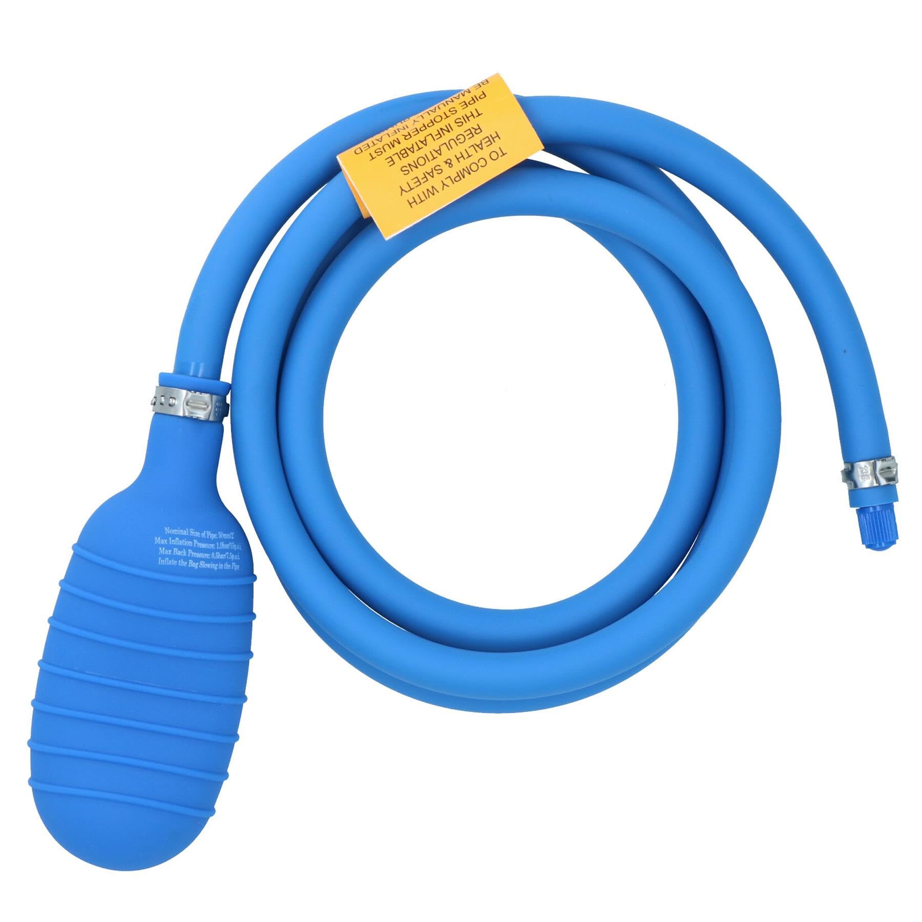 Bolsa de aire de prueba inflable de sellado de PVC, 50 mm, tapón de tubo de drenaje y bomba de mano